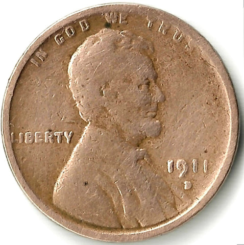 1911-D, Lincoln, Wheat, Cent, Coin, Penny, 1911, Denver, Mint, D, World War I, WWI, Era, Detail, Lines, Shiny, Low Mintage, Semi, Key Date, Mint Mark, Mintmark, Copper, Wheatie, Wheat Ears, Detail, Wheat Back, Vintage, Rare, Metal, Antique, Collectible, Memorabilia, Invest, Hobby, Coins