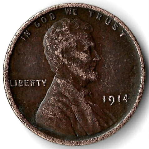 1914, Lincoln, Wheat, Cent, Coin, Penny, 1914-P, Philadelphia, Mint, P, World War I, WWI, Era, Detail, Lines, Shiny, Low Mintage, Semi, Key Date, Mint Mark, Mintmark, Copper, Wheatie, Wheat Ears, Detail, Wheat Back, Vintage, Rare, Metal, Antique, Collectible, Memorabilia, Invest, Hobby, Coins