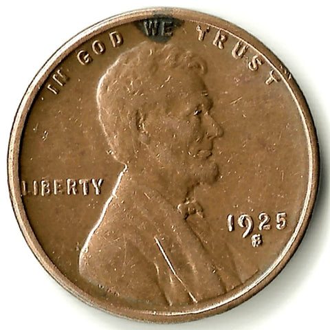 1925-S, Lincoln, Wheat, Cent, Coin, Penny, 1925, San Francisco, Mint, S, Roaring Twenties, Roaring 20s, Era, Detail, Lines, Shiny, Low Mintage, Semi, Key Date, Mint Mark, Mintmark, Copper, Wheatie, Wheat Ears, Detail, Wheat Back, Vintage, Rare, Metal, Antique, Collectible, Memorabilia, Invest, Hobby, Coins