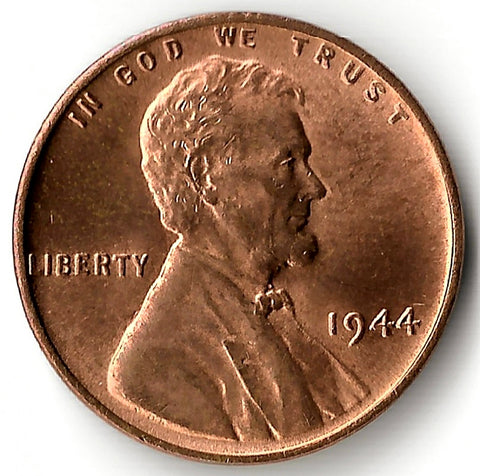 1944, Lincoln, Wheat, Cent, Coin, Penny, Shiny, 1944-P, Philadelphia, Mint, P, Detail, Lines, Early, WWII, World War II, Era, War, Low Mintage, Semi, Key Date, Mintmark, Copper, Wheatie, Wheat Ears, Detail, Wheat Back, Vintage, Rare, Metal, Antique, Collectible, Memorabilia, Invest, Hobby, Coins