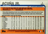 Acuna, Jr, Ronald, Rookie Trophy, Rookie Cup, Rookie, Trophy, Cup, 2019, Topps, Base, 1, RC, MVP, Rookie Of The Year, ROY, World Series, Atlanta, Braves, Home Runs, Slugger, RC, Baseball, MLB, Baseball Cards