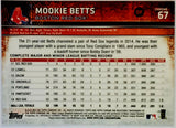 Betts, Mookie, Refractor, 2015, Topps, Chrome, 67, MVP, All-Star, Batting Title, World Series, Title, Stolen Bases, Speed, Power, Boston, Red Sox, Los Angeles, Dodgers, Home Runs, Slugger, RC, Baseball, MLB, Baseball Cards