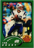 Brady, Tom, Rookie, Weekly Wrap-Up, 2002, Topps, 295, RC, Quarterback, QB, MVP, Super Bowl, GOAT, Yards, Touch downs, Touchdowns, Passing, Receiving, Rushing, TD, New England, Patriots, Tampa, Tampa Bay, Buccaneers, Bucs, Football, Hobby, NFL, Football Cards