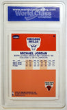 Jordan, Michael, 1996, Fleer, Decade, Excellence, Decade of Excellence, U-4, U4, Graded 10, WCG, WCG 10, Gem Mint, Mint, Rookie, Retro, HOF, ROY, MVP, All-Star, All-NBA, Finals MVP, GOAT, Chicago, Bulls, Wizards, Finals, Champ, Memorabilia, Collectibles, Basketball, Points, Hobby, NBA, Basketball Cards