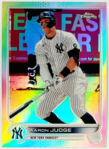 Aaron Judge Refractor 2022 Topps Chrome #99 Yankees MVP, Home Runs 