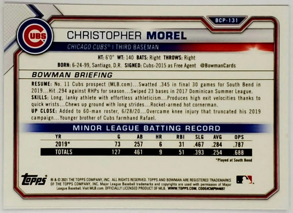 その他 2021 bowman sapphire Christopher morel 2021 bowman sapphire Christopher morel