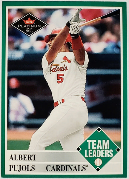 Albert Pujols Rookie 2001 Fleer Platinum #435, Cardinals, 3x MVP