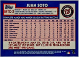 Soto, Juan, 1984, Retro, 35th Anniversary, Insert, 2019, Topps, Chrome, 84TC-2, All-Star, Batting Title, World Series, Washington, Nationals, San Diego, Padres, Yankees, Home Runs, Slugger, RC, Baseball, MLB, Baseball Cards