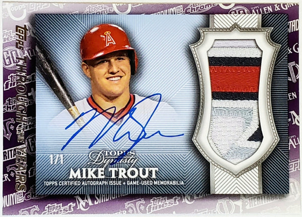 Mike Trout Retro Style (2017 Dynasty Relic) 2021 Topps
