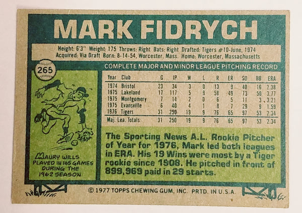 Mark Fidrych Detroit Tigers 1976 Away Baseball Throwback