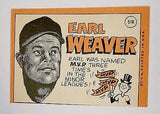 Weaver, Rookie, Earl, Topps, Original Gloss, Baltimore, Orioles, Manager, Vintage, Baseball Cards