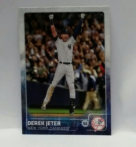 2015 Topps #1 Derek Jeter "Hands in the Air" Graded 9.5 (6 Factors)...Last Topps Jeter card!, Baseball Cards, Topps, - CardboardandCoins.com