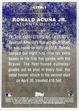 2018 Topps Update Ronald Acuna Jr Rookie #LITM-1 Legends Making, Braves, ROY
