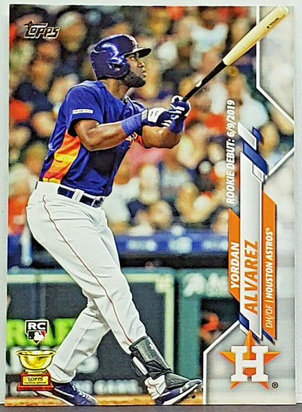 Yordan Alvarez 2020 Topps Fire Rookie Auto 35/50 RC Cornor soso
