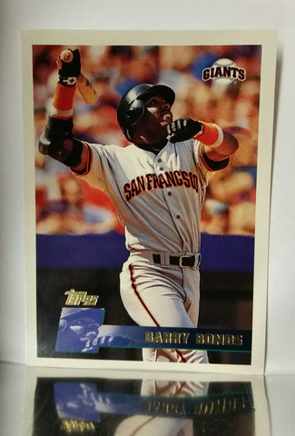 Bonds, Barry, Giants, San Francisco, Outfield, Home Runs, Steroids, Canseco, Clemens, PED, ARod, Baseball Cards, Topps, 1996