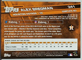 Bregman, Rookie, Alex, SP, Set, Exclusive, Running, Variation, 2017, Topps, 341, Phenom, World Series, Houston, Astros, Home Runs, Slugger, RC, Baseball Cards