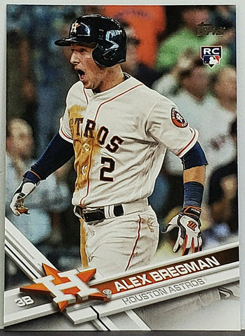 Bregman, Rookie, Alex, SP, Set, Exclusive, Running, Variation, 2017, Topps, 341, Phenom, World Series, Houston, Astros, Home Runs, Slugger, RC, Baseball Cards