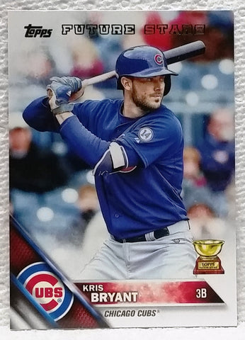 2016 Topps #350 Kris Bryant Rookie Card, ROY '15, Chicago Cubs, 9.5 Mint+, CardboardandCoins.com