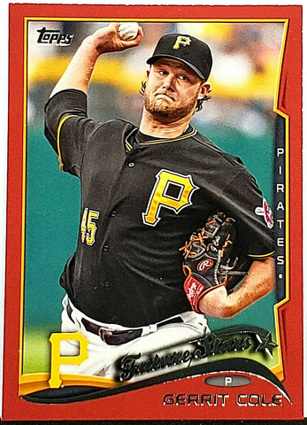 Cole, Gerrit, Rookie, Future Stars, Red, Border, Target, Variation, 2014, Topps, 179, Topps, RC, Pittsburgh, Pirates, Astros, New York, Yankees, All-Star, ERA Title, Chef G, Strikeouts, Ks, Baseball, MLB, RC, Baseball Cards