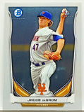 DeGrom, Rookie, Jacob, Bowman, Chrome, Prospects, BCP73, Topps, New York, Mets, Cy Young, Pitcher, Strikeouts, RC, Baseball Cards
