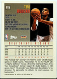 Duncan, Rookie, Flagship, Tim, 1997, 1997-98, Topps, 115, HOF, MVP, All-Star, Finals MVP, San Antonio, Spurs, Championship, Champ, Title, Rings, Finals, Points, RC, Basketball, NBA, Basketball Cards