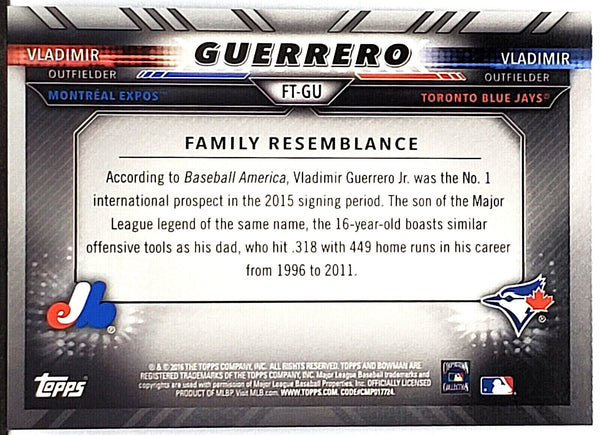 vladimir guerrero sr rookie card