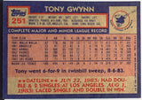 Gwynn, Tony, Early, Topps, 1984, San Diego, Padres, HOF, Home Runs, Hobby, Collect, Baseball Cards