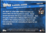 Judge, Aaron, Rookie, 2017, Topps, Chrome, Update, HMT40, 40, All-Star Game, ASG, RC, Rookie Of The Year, ROY, All-Star, Silver Slugger, Home Run Derby Champ, All Rise, New York, Yankees, Bronx Bombers, Home Runs, Slugger, RC, Baseball, MLB, Baseball Cards