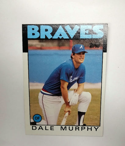 Dale Murphy, Braves, Atlanta, Chipper Jones, Baseball Cards, Topps, 1986