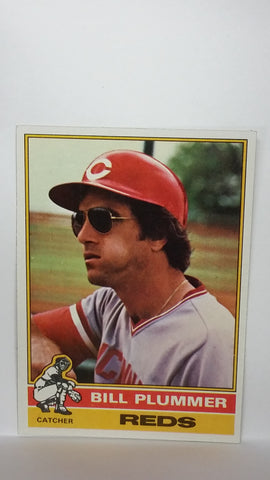 1976 Topps #627 Bill Plummer, Catcher, Cincinnati Reds, NM+, CardboardandCoins.com