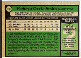 Ozzie Smith Rookie, 1979 Topps #116 HOF, Wizard of Oz Padres Cardinals