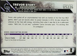 Story, Rookie, Flagship, Trevor, 2016, Topps, Update, US226, Phenom, Shortstop, All-Star, Silver Slugger, Colorado, Rockies, Home Runs, Slugger, RC, Baseball Cards