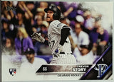Story, Rookie, Flagship, Trevor, 2016, Topps, Update, US226, Phenom, Shortstop, All-Star, Silver Slugger, Colorado, Rockies, Home Runs, Slugger, RC, Baseball Cards