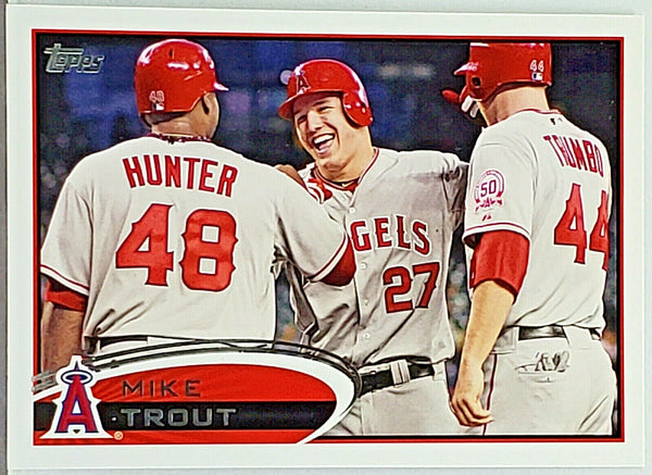 Mike Trout Rookie 2012 Topps Series 2 #446, 3X MVP, Angels