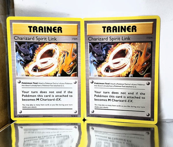 Pokemon Charizard Spirit Link 75/108 (LOT OF 2) XY Evolutions, TCG NM CardboardandCoins.com Pokemon Charizard Spirit Link 75/108 (LOT OF 2) XY Evolutions, TCG NM CardboardandCoins.com