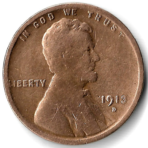 1913-D, Lincoln, Wheat, Cent, Coin, Penny, 1913, Denver, Mint, D, Pre, World War I, WWI, Era, Detail, Lines, Shiny, Low Mintage, Semi, Key Date, Mint Mark, Mintmark, Copper, Wheatie, Wheat Ears, Detail, Wheat Back, Vintage, Rare, Metal, Antique, Collectible, Memorabilia, Invest, Hobby, Coins