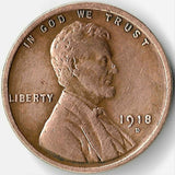 1918-D, Lincoln, Wheat, Cent, Coin, Penny, 1918, Denver, Mint, D, World War I, WWI, Era, Detail, Lines, Shiny, Low Mintage, Semi, Key Date, Mint Mark, Mintmark, Copper, Wheatie, Wheat Ears, Detail, Wheat Back, Vintage, Rare, Metal, Antique, Collectible, Memorabilia, Invest, Hobby, Coins