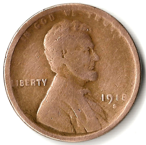 1918-S, Lincoln, Wheat, Cent, Coin, Penny, 1918, San Francisco, Mint, S, World War I, WWI, Era, Detail, Lines, Shiny, Low Mintage, Semi, Key Date, Mint Mark, Mintmark, Copper, Wheatie, Wheat Ears, Detail, Wheat Back, Vintage, Rare, Metal, Antique, Collectible, Memorabilia, Invest, Hobby, Coins