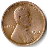1921, Lincoln, Wheat, Cent, Coin, Penny, 1921-P, Philadelphia, Mint, P, Roaring Twenties, Roaring 20s, Lines, Low Mintage, Semi, Key Date, Mint Mark, Mintmark, Copper, Wheatie, Wheat Ears, Wheat Back, Vintage, Rare, Metal, Antique, Collectible, Memorabilia, Invest, Hobby, Coins