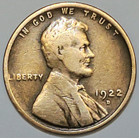 1922, Lincoln, Wheat, Cent, Coin, Penny, 1922, Error, Weak, Weak D, Denver, Mint, D, Semi-Key, semi-key, Semi Key, Roaring Twenties, Roaring 20s, Era, Detail, Lines, Shiny, Low Mintage, Semi, Key Date, Mint Mark, Mintmark, Copper, Wheatie, Wheat Ears, Detail, Wheat Back, Vintage, Rare, Metal, Antique, Collectible, Memorabilia, Invest, Hobby, Coins