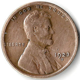1923-S, Lincoln, Wheat, Cent, Coin, Penny, 1923, San Francisco, Mint, S, Roaring Twenties, Roaring 20s, Era, Detail, Lines, Shiny, Low Mintage, Semi, Key Date, Mint Mark, Mintmark, Copper, Wheatie, Wheat Ears, Detail, Wheat Back, Vintage, Rare, Metal, Antique, Collectible, Memorabilia, Invest, Hobby, Coins
