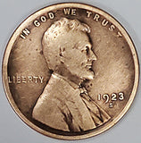 1923-S, Lincoln, Wheat, Cent, Coin, Penny, 1923, San Francisco, Mint, S, Roaring Twenties, Roaring 20s, Era, Detail, Lines, Shiny, Low Mintage, Semi, Key Date, Mint Mark, Mintmark, Copper, Wheatie, Wheat Ears, Detail, Wheat Back, Vintage, Rare, Metal, Antique, Collectible, Memorabilia, Invest, Hobby, Coins