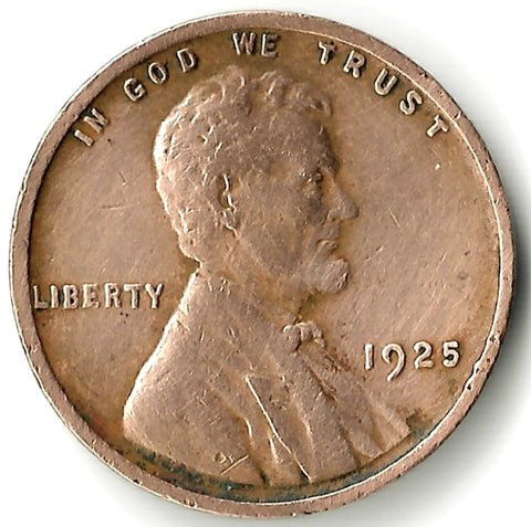1925, Lincoln, Wheat, Cent, Coin, Penny, 1925-P, Philadelphia, Mint, P, Roaring Twenties, Roaring 20s, Era, Detail, Lines, Shiny, Low Mintage, Semi, Key Date, Mint Mark, Mintmark, Copper, Wheatie, Wheat Ears, Detail, Wheat Back, Vintage, Rare, Metal, Antique, Collectible, Memorabilia, Invest, Hobby, Coins