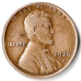 1926-D, Lincoln, Wheat, Cent, Coin, Penny, 1926, Denver, Mint, D, Roaring Twenties, Roaring 20s, Era, Detail, Lines, Shiny, Low Mintage, Semi, Key Date, Mint Mark, Mintmark, Copper, Wheatie, Wheat Ears, Detail, Wheat Back, Vintage, Rare, Metal, Antique, Collectible, Memorabilia, Invest, Hobby, Coins