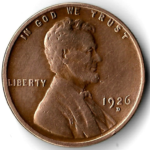 1926-D, Lincoln, Wheat, Cent, Coin, Penny, 1926, Denver, Mint, D, Roaring Twenties, Roaring 20s, Era, Detail, Lines, Shiny, Low Mintage, Semi, Key Date, Mint Mark, Mintmark, Copper, Wheatie, Wheat Ears, Detail, Wheat Back, Vintage, Rare, Metal, Antique, Collectible, Memorabilia, Invest, Hobby, Coins