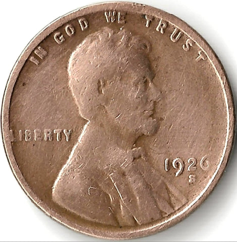 1926-S, Lincoln, Wheat, Cent, Coin, Penny, 1926, San Francisco, Mint, S, Semi-Key, semi-key, Semi Key, Roaring Twenties, Roaring 20s, Era, Detail, Lines, Shiny, Low Mintage, Semi, Key Date, Mint Mark, Mintmark, Copper, Wheatie, Wheat Ears, Detail, Wheat Back, Vintage, Rare, Metal, Antique, Collectible, Memorabilia, Invest, Hobby, Coins