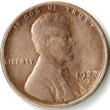 1927-S, Lincoln, Wheat, Cent, Coin, Penny, 1927, San Francisco, Mint, S, Roaring Twenties, Roaring 20s, Era, Detail, Lines, Shiny, Low Mintage, Semi, Key Date, Mint Mark, Mintmark, Copper, Wheatie, Wheat Ears, Detail, Wheat Back, Vintage, Rare, Metal, Antique, Collectible, Memorabilia, Invest, Hobby, Coins