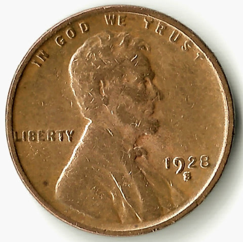 1928-S, Lincoln, Wheat, Cent, Coin, Penny, 1928, San Francisco, Mint, S, Roaring Twenties, Roaring 20s, Era, Detail, Lines, Shiny, Low Mintage, Semi, Key Date, Mint Mark, Mintmark, Copper, Wheatie, Wheat Ears, Detail, Wheat Back, Vintage, Rare, Metal, Antique, Collectible, Memorabilia, Invest, Hobby, Coins