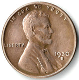 1930-S, Lincoln, Wheat, Cent, Coin, Penny, 1930-S, San Francisco, Mint, S, Great Depression, Depression, Era, Detail, Lines, Shiny, Low Mintage, Semi, Key Date, Mint Mark, Mintmark, Copper, Wheatie, Wheat Ears, Detail, Wheat Back, Vintage, Rare, Metal, Antique, Collectible, Memorabilia, Invest, Hobby, Coins