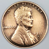 1931-D, Lincoln, Wheat, Cent, Coin, Penny, 1931, Denver, Mint, D, Semi-Key, Semi Key, Great Depression, Depression, Era, Detail, Lines, Shiny, Low Mintage, Semi, Key Date, Mint Mark, Mintmark, Copper, Wheatie, Wheat Ears, Detail, Wheat Back, Vintage, Rare, Metal, Antique, Collectible, Memorabilia, Invest, Hobby, Coins